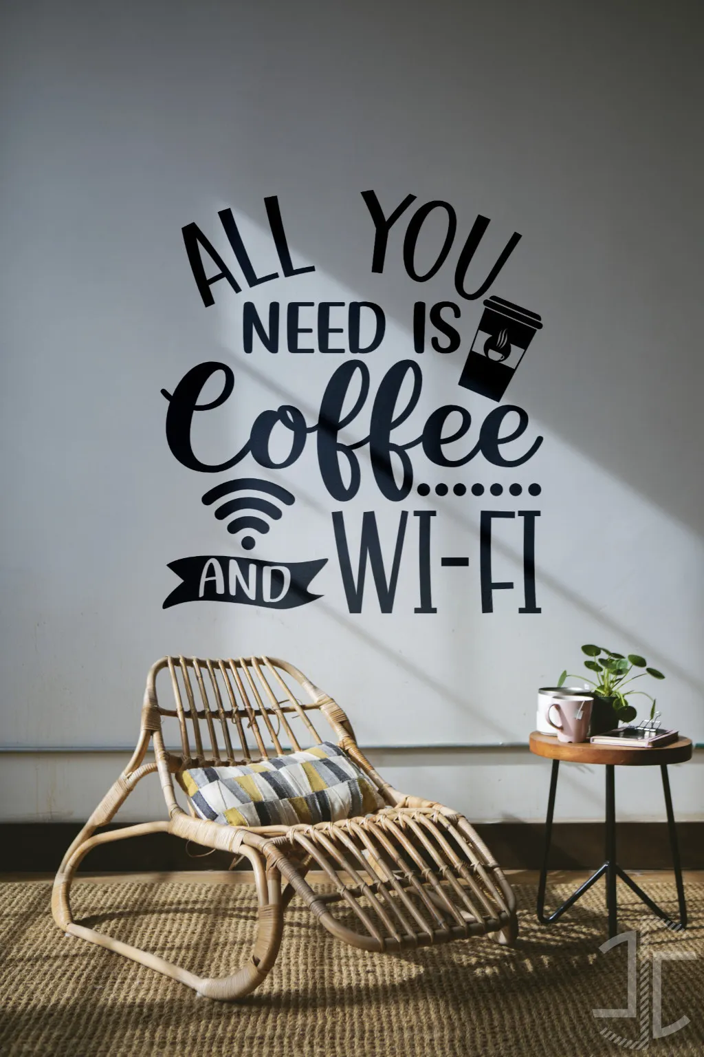 All you need if coffee and Wi-Fi - Tipografia - Imagem 2