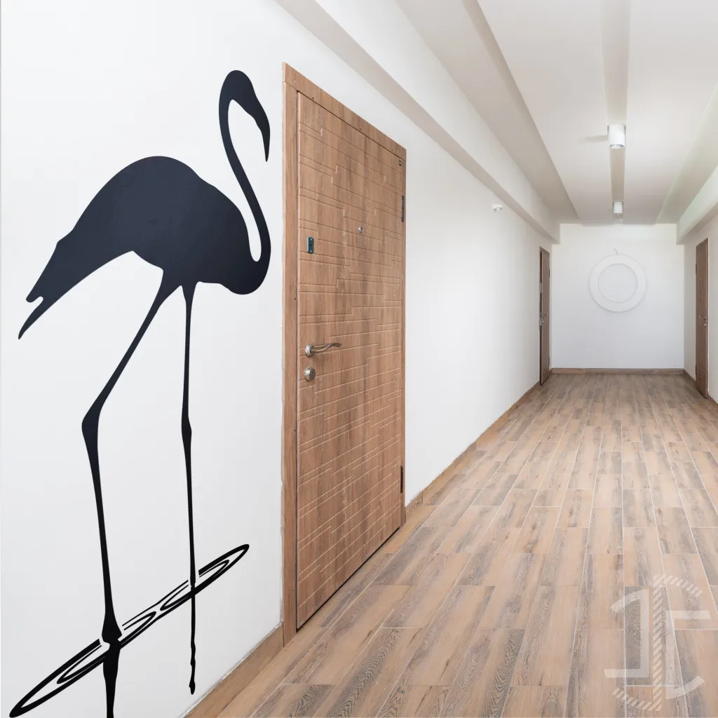 Flamingo em água - Autocolante em Vinil