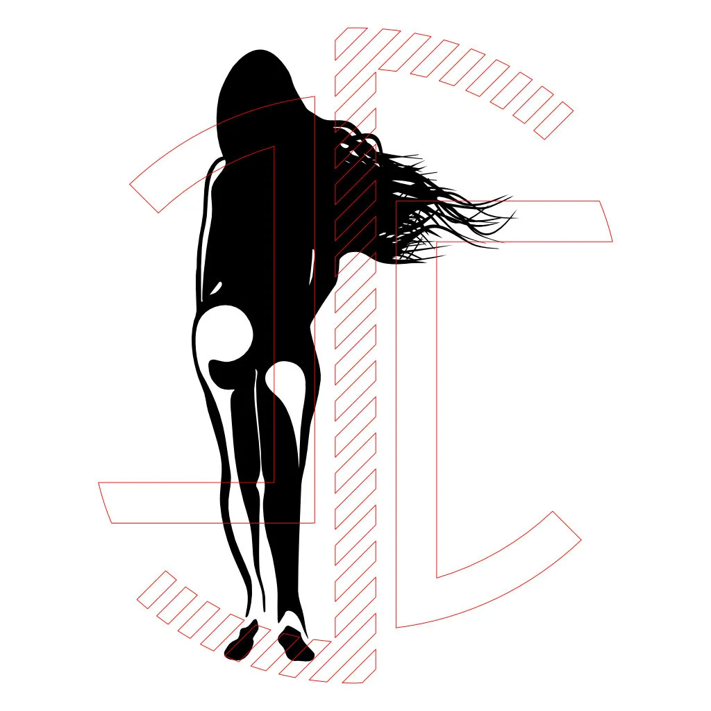 Mulher de costas a andar - Autocolante em Vinil - Imagem 3