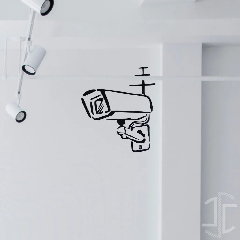 Camera de CCTV - Autocolante em Vinil