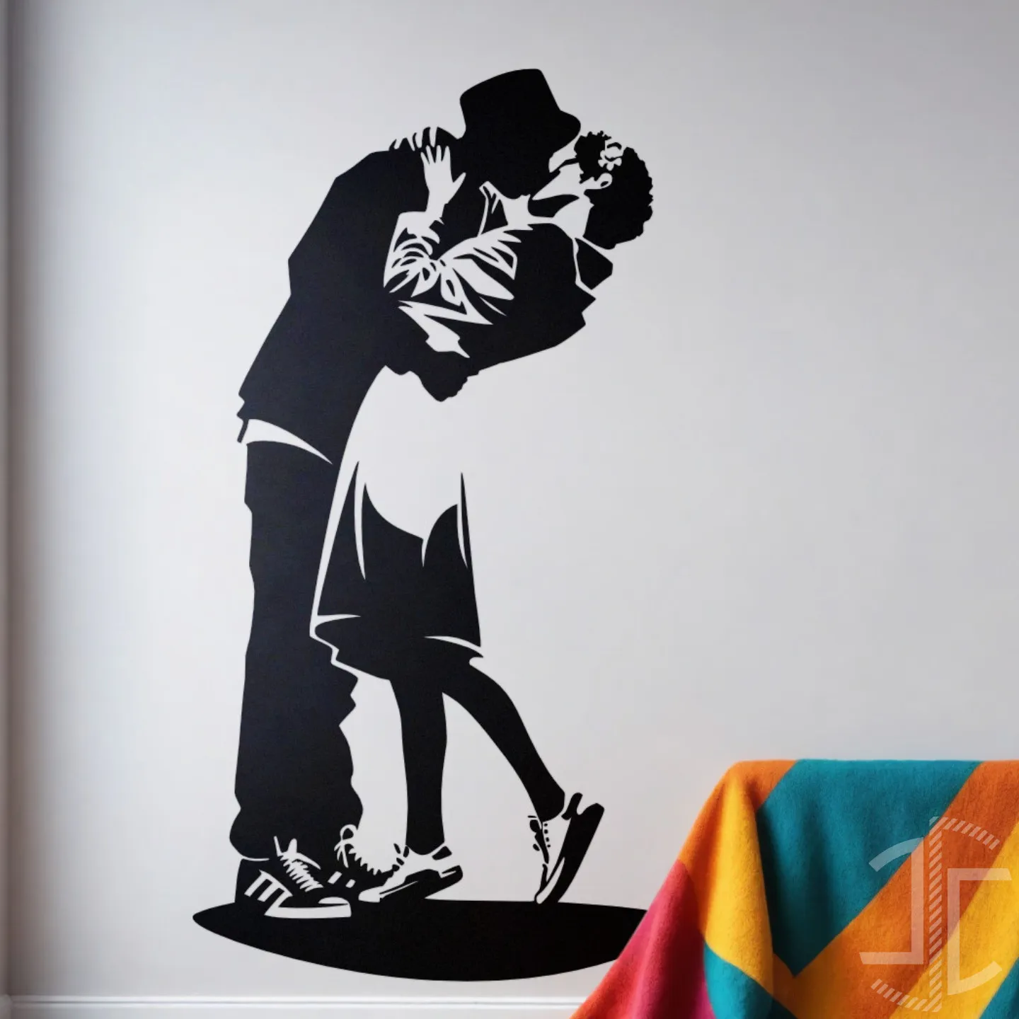O beijo - Autocolante em Vinil