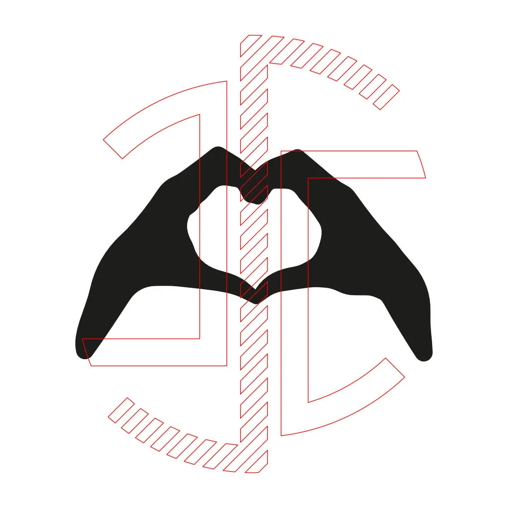 Love Hands - V1 - Autocolante em Vinil - Imagem 3