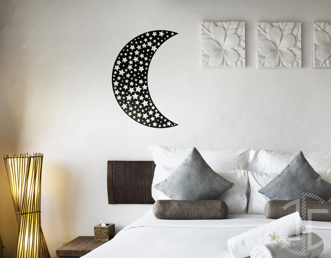 Lua estrelada - Autocolante em Vinil - Imagem 3
