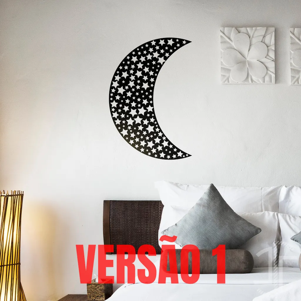 Lua estrelada - Autocolante em Vinil - Imagem 2