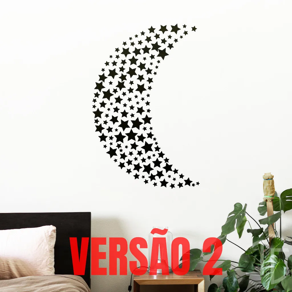 Lua estrelada - Autocolante em Vinil - Imagem 5