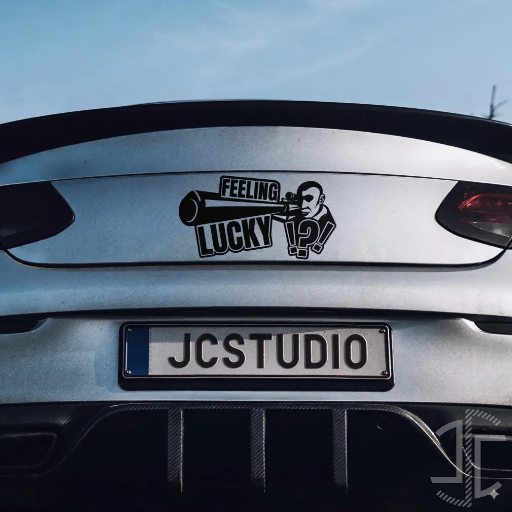 Feeling lucky?!? - The sniper - Autocolante em Vinil