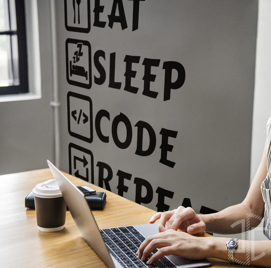 Eat, Sleep, Code.. Repeat - Tipografia - Imagem 2