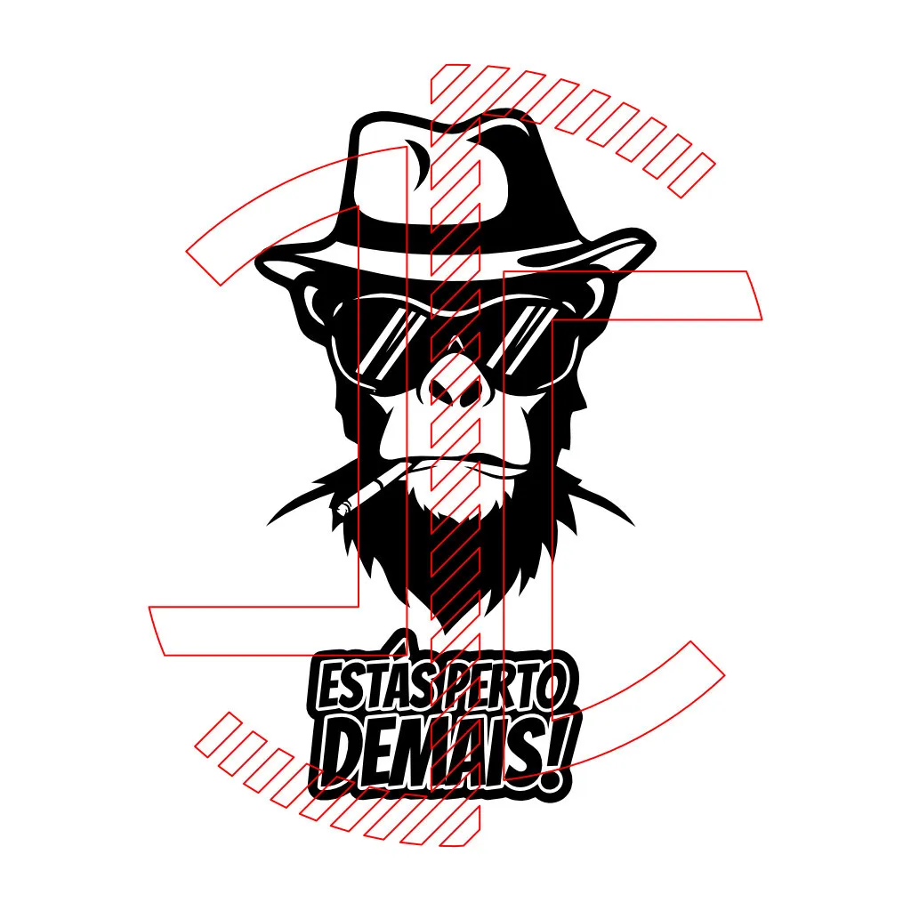 Estás perto demais - Autocolante em Vinil - Imagem 3
