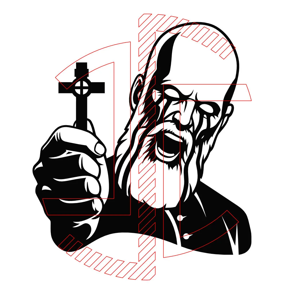 O Padre exorcista - Autocolante em Vinil - Imagem 3