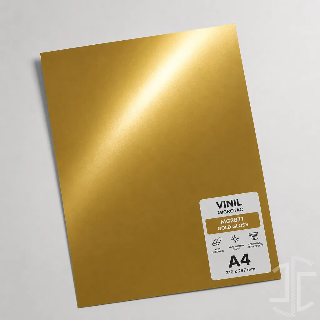 Vinil Hexis Microtac MG2871 Gold Gloss - Folha A4