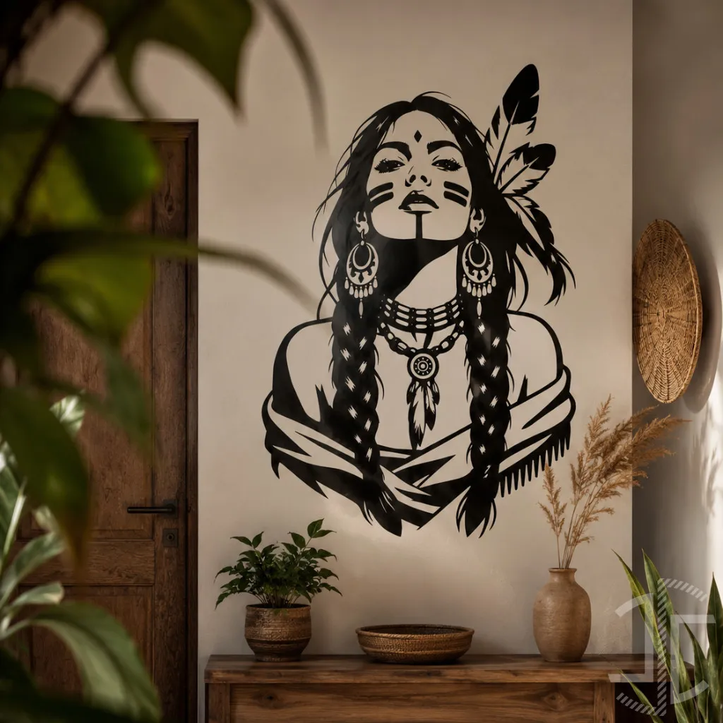Face de Mulher Nativa - Versão 2 - Imagem 2