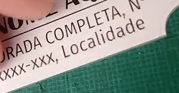 Exemplo de gravação em alumino técnico